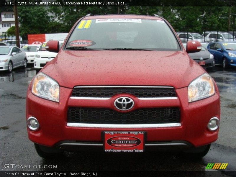 Barcelona Red Metallic / Sand Beige 2011 Toyota RAV4 Limited 4WD