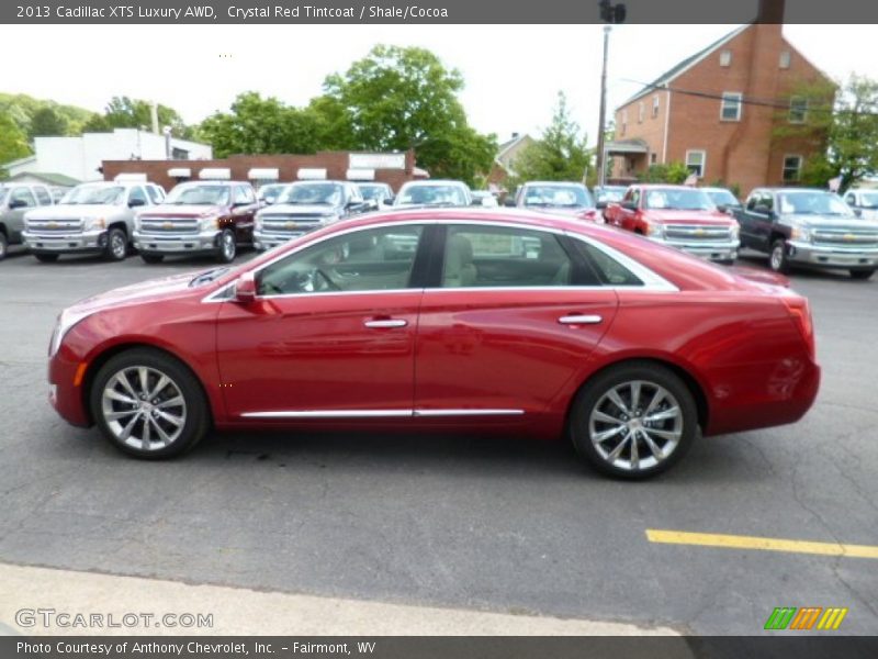 Crystal Red Tintcoat / Shale/Cocoa 2013 Cadillac XTS Luxury AWD