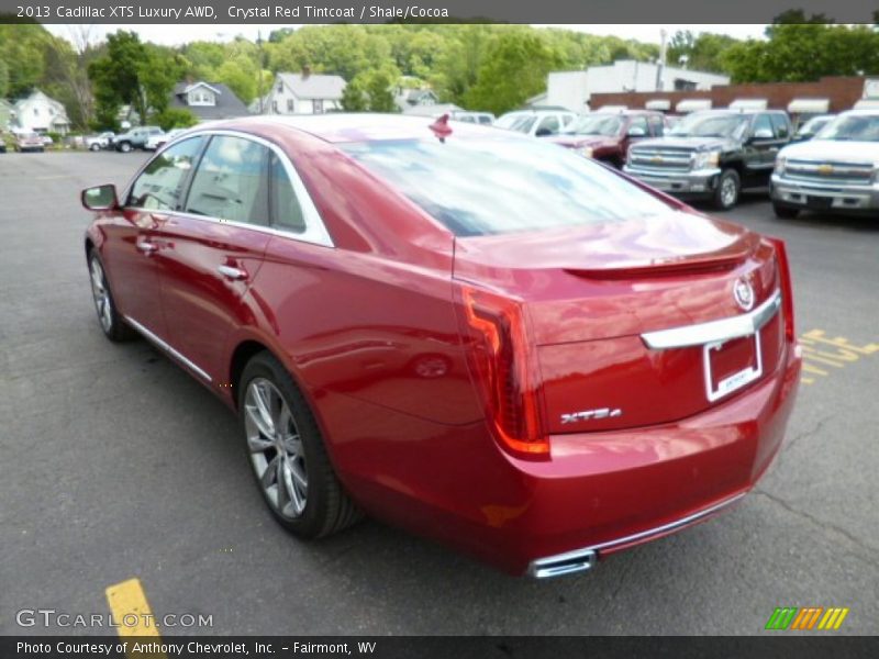 Crystal Red Tintcoat / Shale/Cocoa 2013 Cadillac XTS Luxury AWD