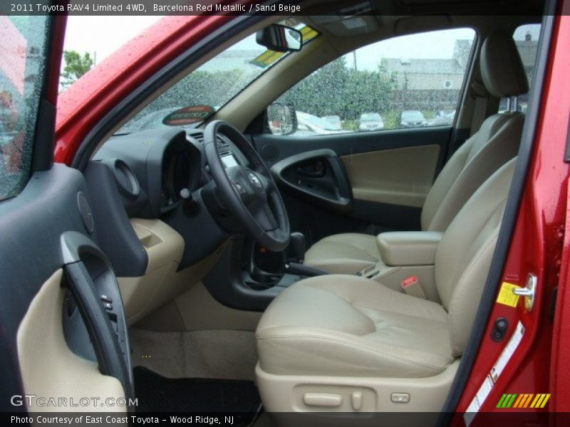 Barcelona Red Metallic / Sand Beige 2011 Toyota RAV4 Limited 4WD