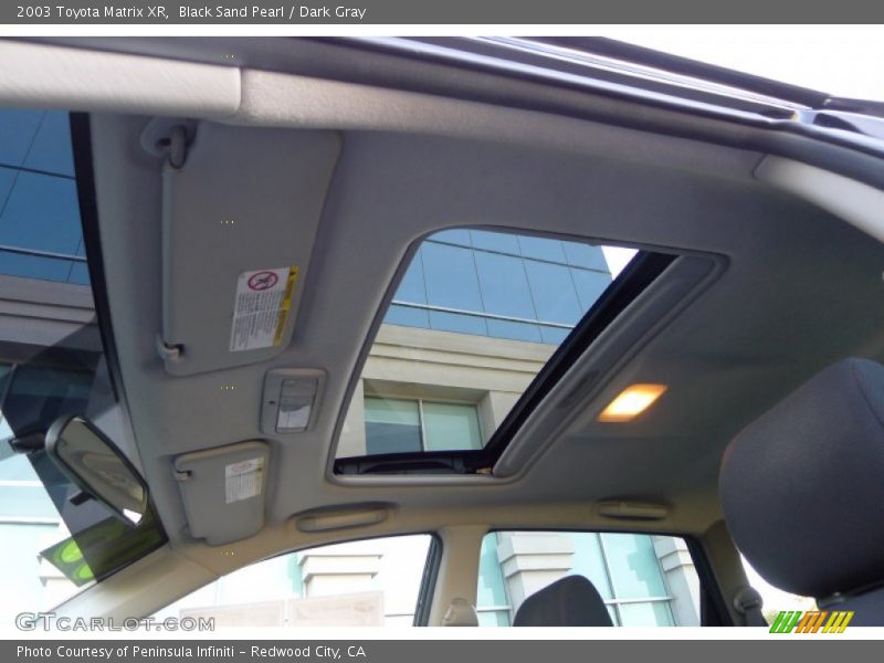 Black Sand Pearl / Dark Gray 2003 Toyota Matrix XR