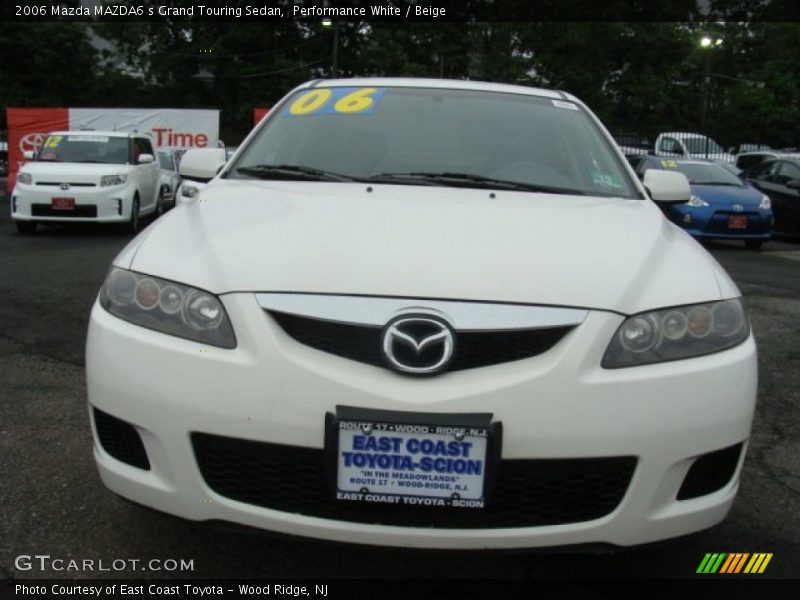 Performance White / Beige 2006 Mazda MAZDA6 s Grand Touring Sedan