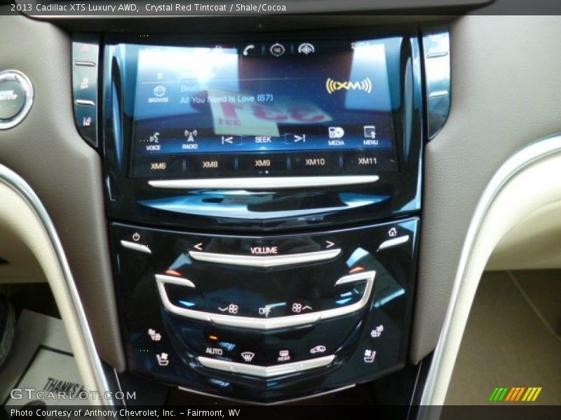 Crystal Red Tintcoat / Shale/Cocoa 2013 Cadillac XTS Luxury AWD
