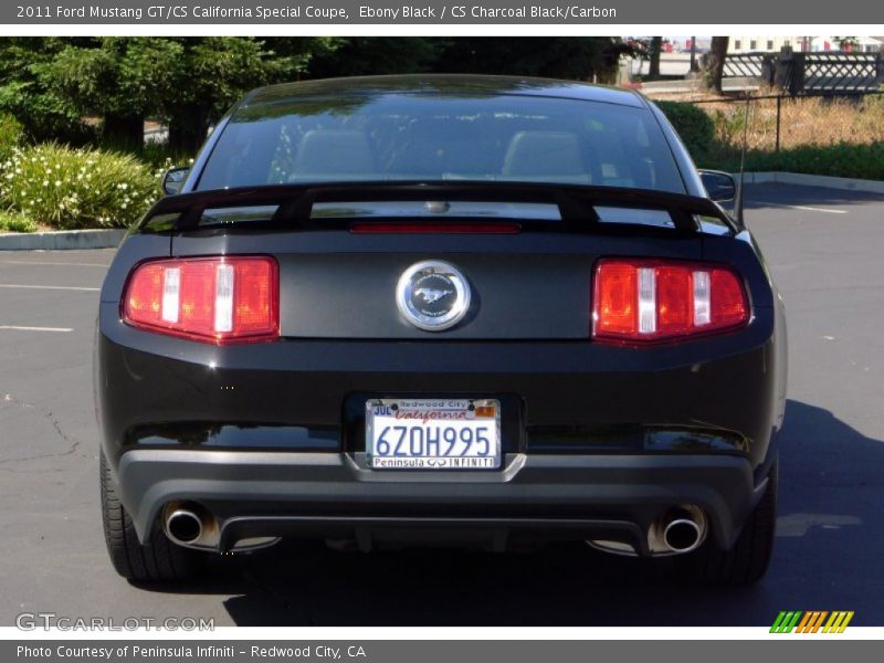 Ebony Black / CS Charcoal Black/Carbon 2011 Ford Mustang GT/CS California Special Coupe