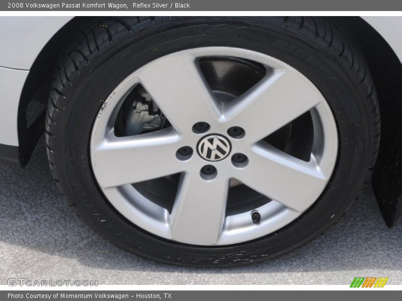 Reflex Silver / Black 2008 Volkswagen Passat Komfort Wagon
