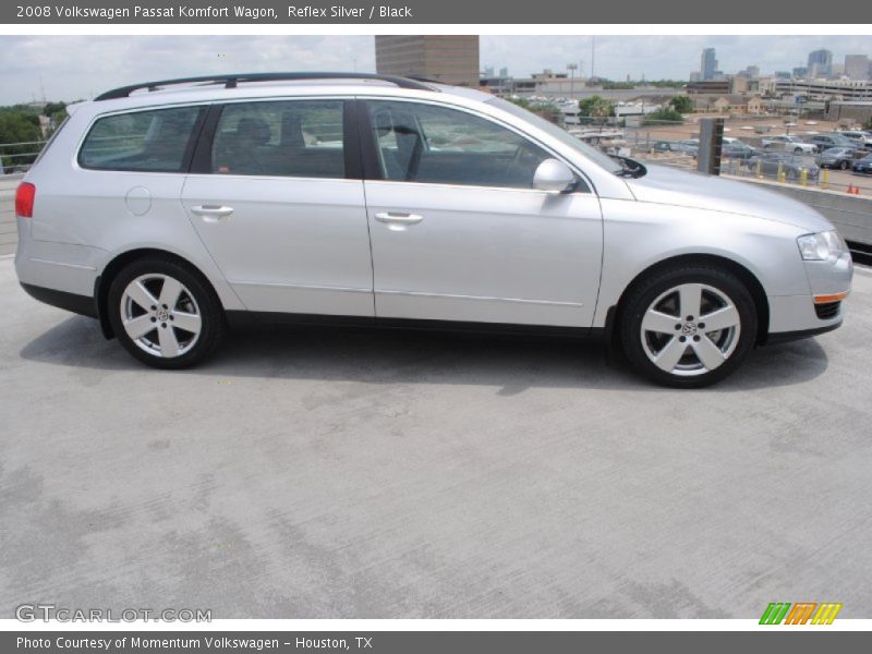 Reflex Silver / Black 2008 Volkswagen Passat Komfort Wagon