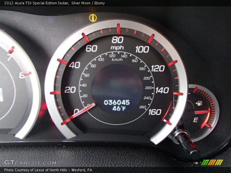 Silver Moon / Ebony 2012 Acura TSX Special Edition Sedan