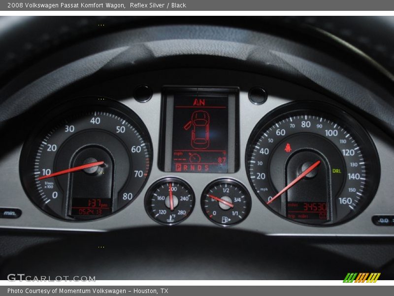Reflex Silver / Black 2008 Volkswagen Passat Komfort Wagon