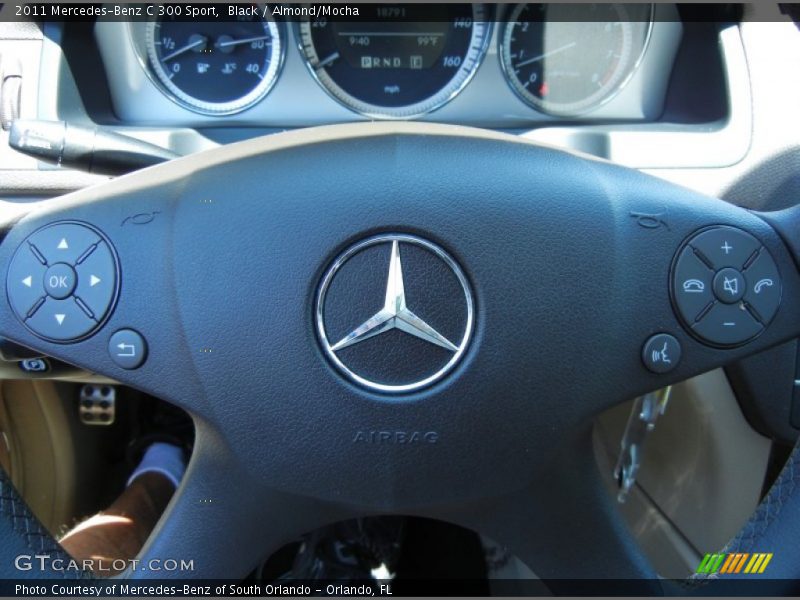 Black / Almond/Mocha 2011 Mercedes-Benz C 300 Sport