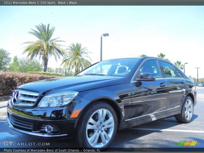 Black / Black 2011 Mercedes-Benz C 300 Sport