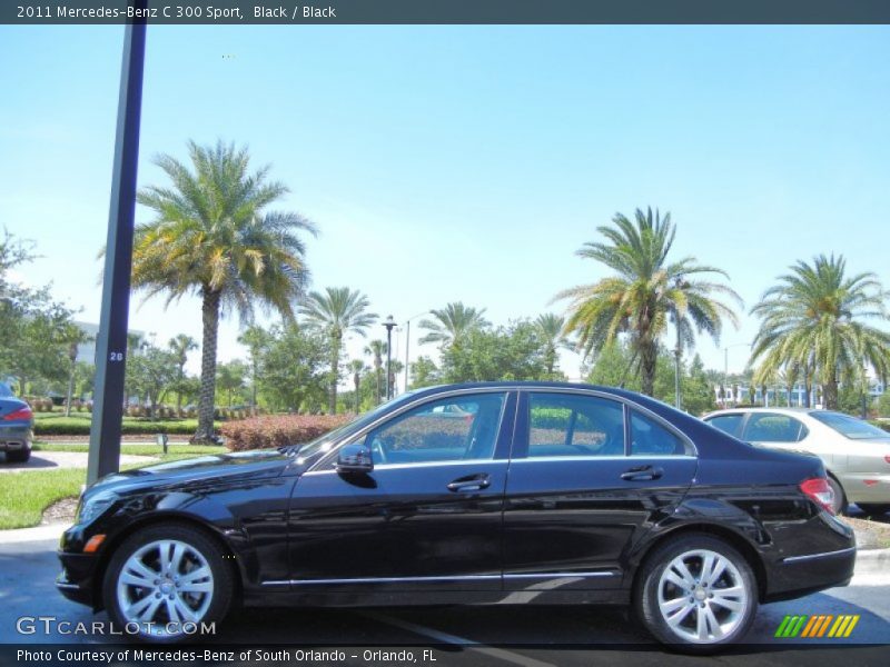 Black / Black 2011 Mercedes-Benz C 300 Sport