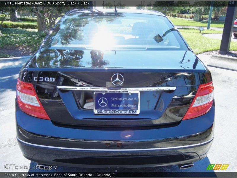 Black / Black 2011 Mercedes-Benz C 300 Sport