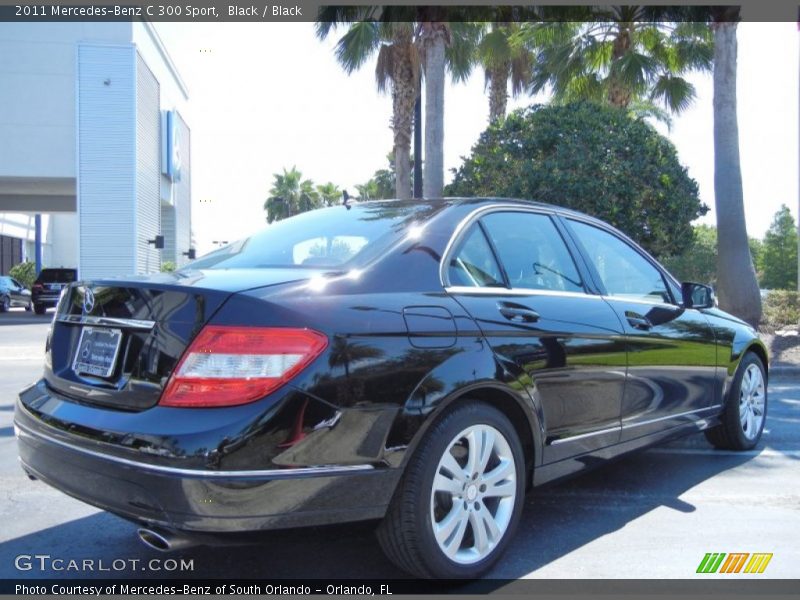 Black / Black 2011 Mercedes-Benz C 300 Sport