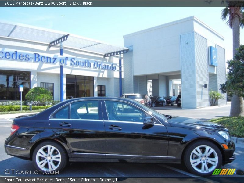 Black / Black 2011 Mercedes-Benz C 300 Sport