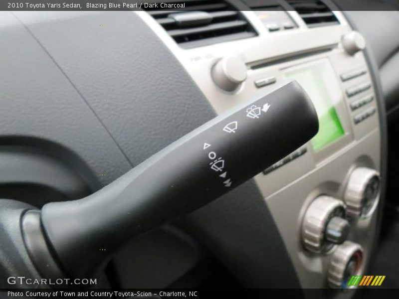 Blazing Blue Pearl / Dark Charcoal 2010 Toyota Yaris Sedan