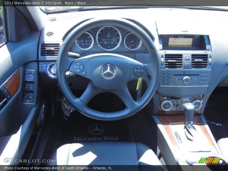 Black / Black 2011 Mercedes-Benz C 300 Sport