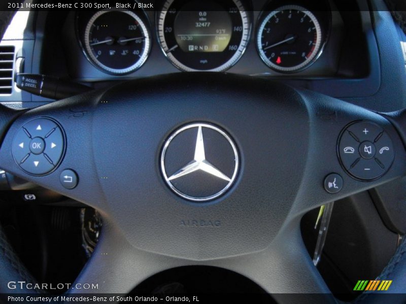 Black / Black 2011 Mercedes-Benz C 300 Sport