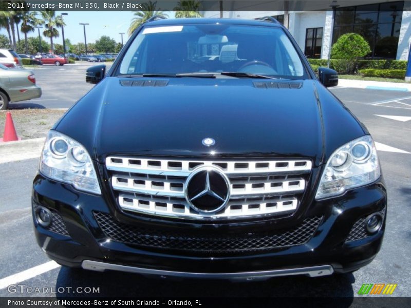 Black / Black 2011 Mercedes-Benz ML 350