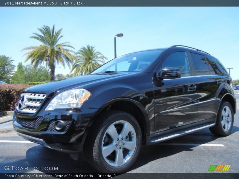 Black / Black 2011 Mercedes-Benz ML 350
