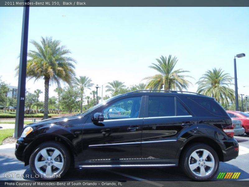 Black / Black 2011 Mercedes-Benz ML 350