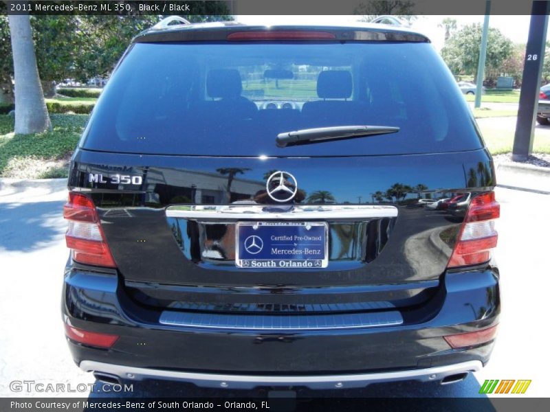 Black / Black 2011 Mercedes-Benz ML 350