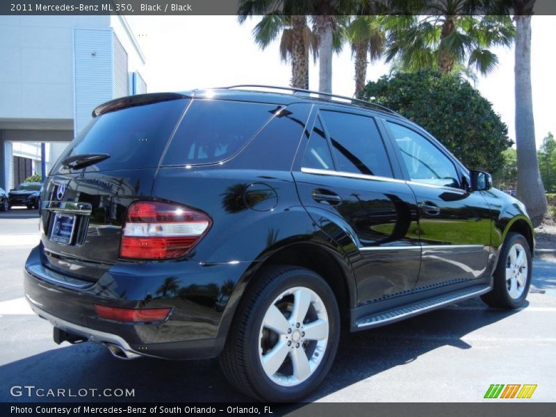 Black / Black 2011 Mercedes-Benz ML 350