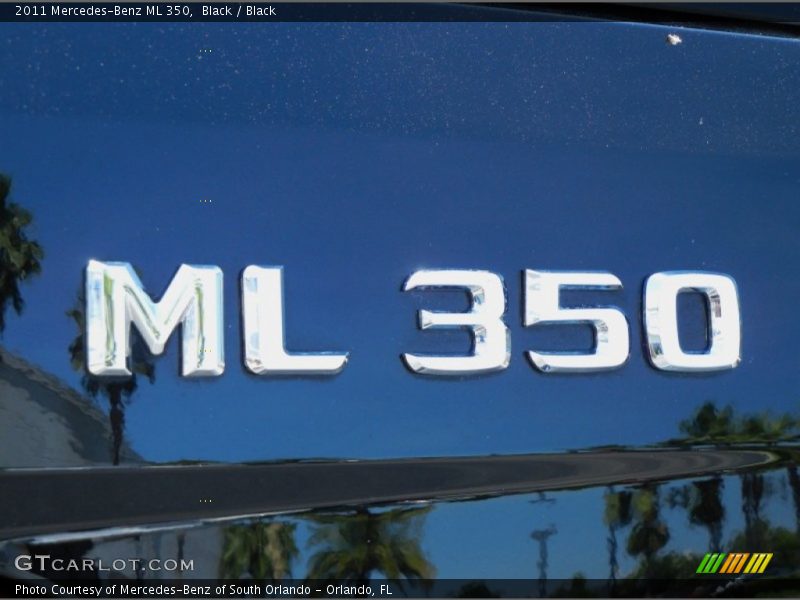 Black / Black 2011 Mercedes-Benz ML 350