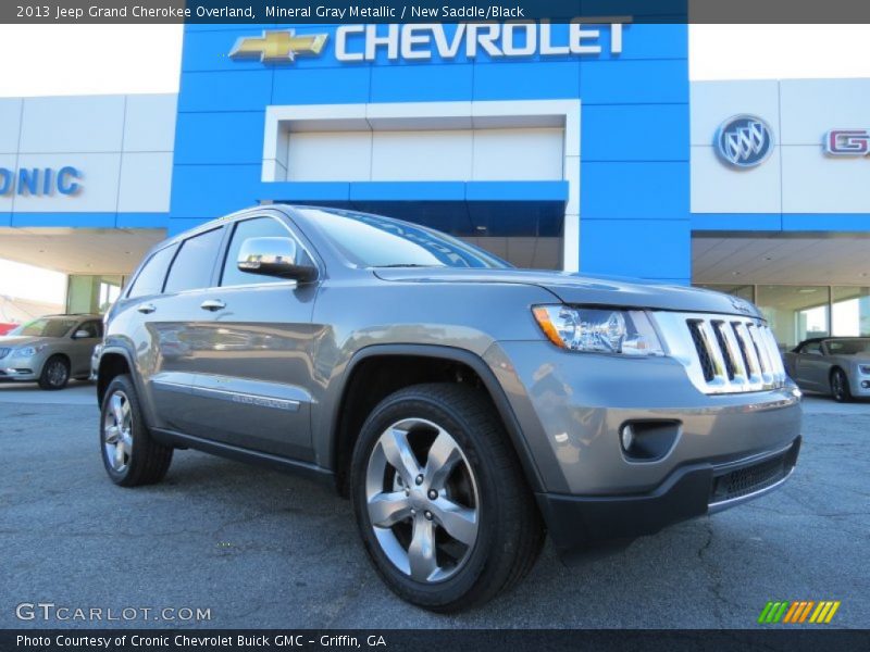 Mineral Gray Metallic / New Saddle/Black 2013 Jeep Grand Cherokee Overland