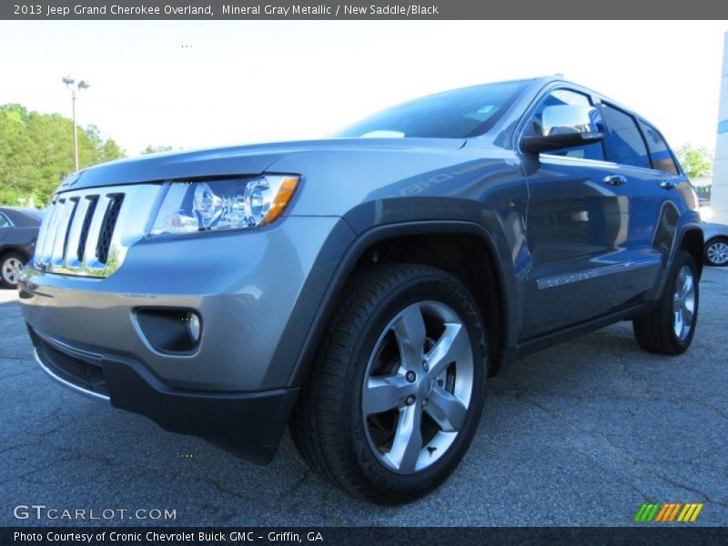 Mineral Gray Metallic / New Saddle/Black 2013 Jeep Grand Cherokee Overland