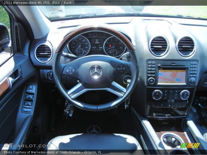 Black / Black 2011 Mercedes-Benz ML 350