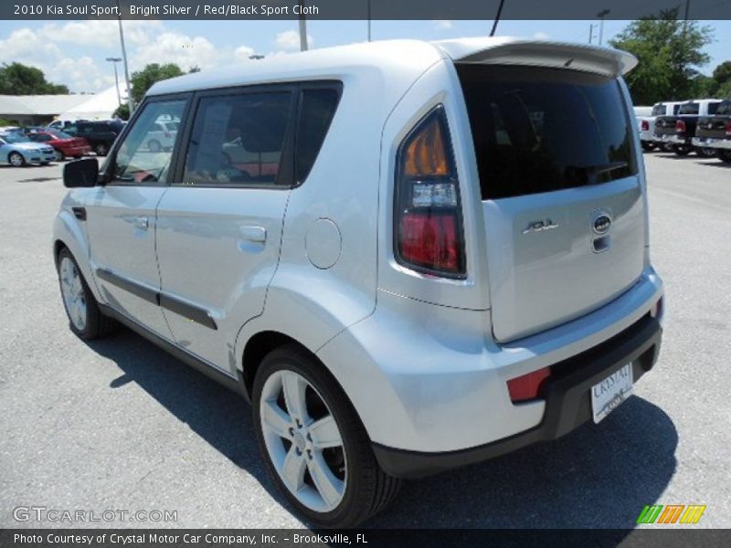 Bright Silver / Red/Black Sport Cloth 2010 Kia Soul Sport