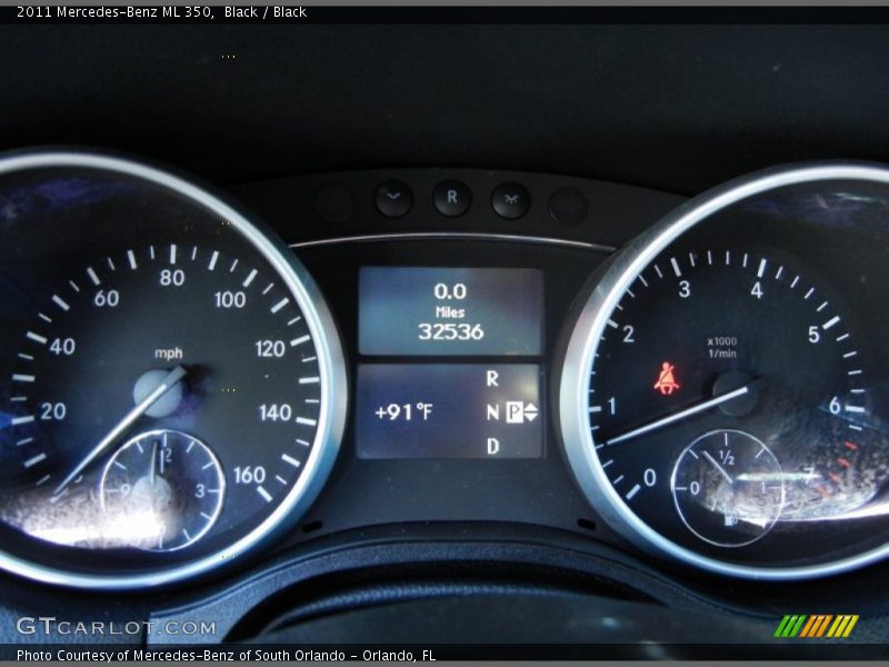 Black / Black 2011 Mercedes-Benz ML 350