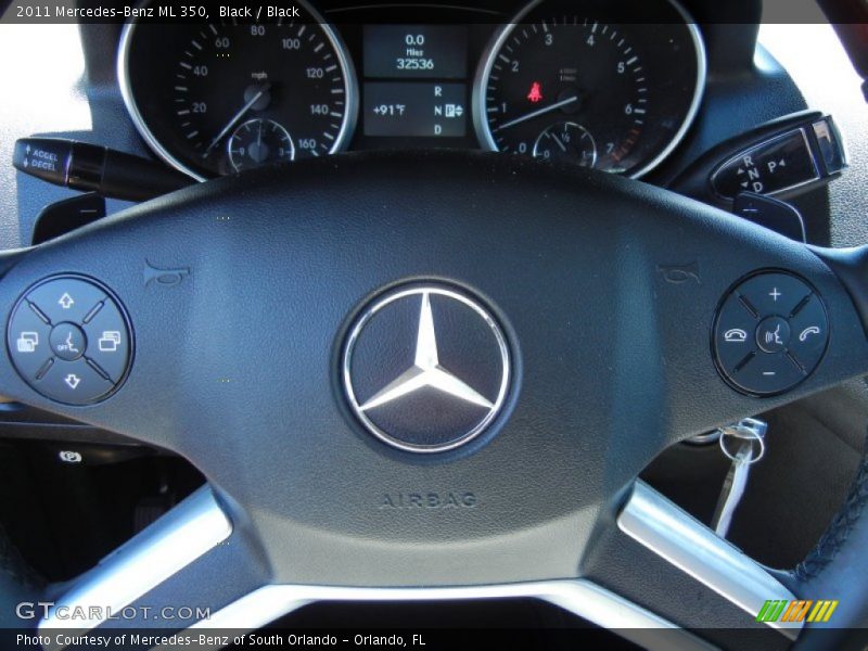Black / Black 2011 Mercedes-Benz ML 350