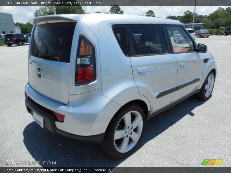 Bright Silver / Red/Black Sport Cloth 2010 Kia Soul Sport