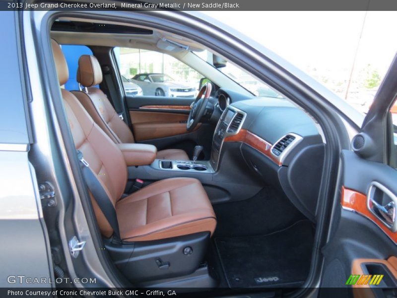 Mineral Gray Metallic / New Saddle/Black 2013 Jeep Grand Cherokee Overland