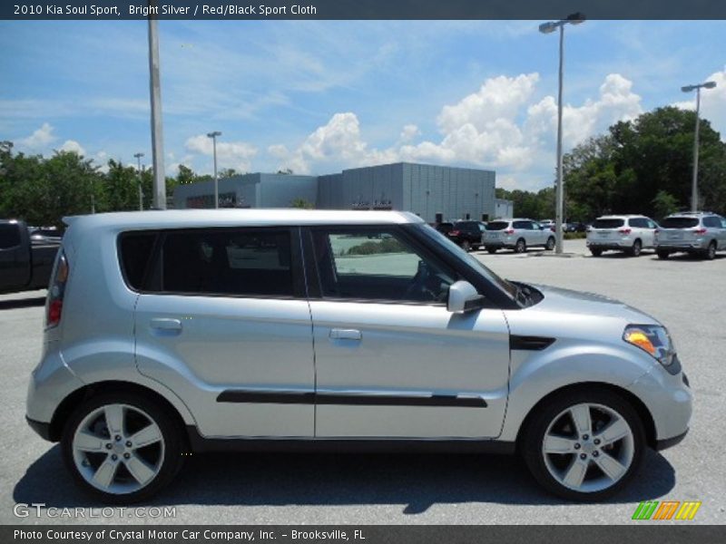 Bright Silver / Red/Black Sport Cloth 2010 Kia Soul Sport