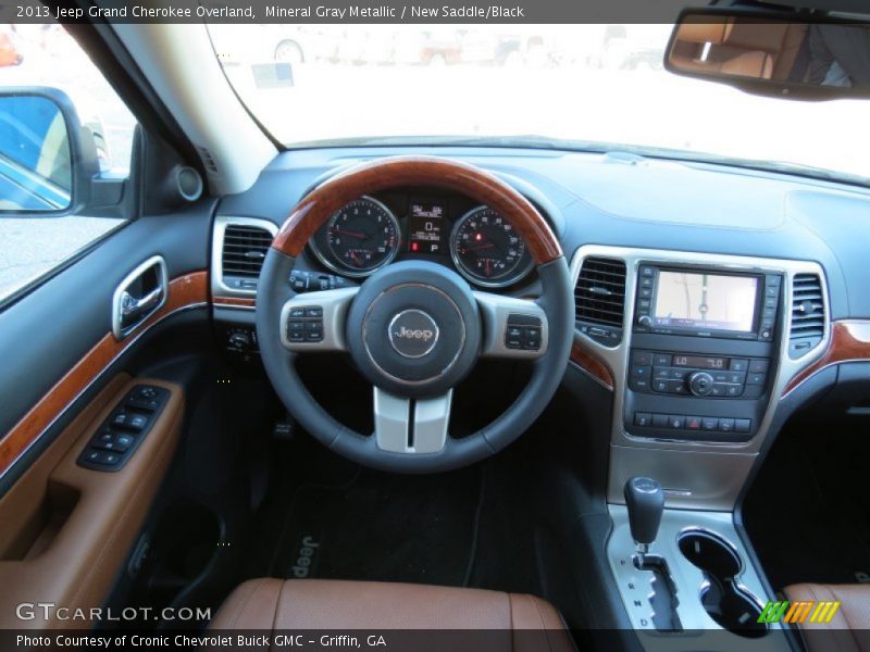 Mineral Gray Metallic / New Saddle/Black 2013 Jeep Grand Cherokee Overland