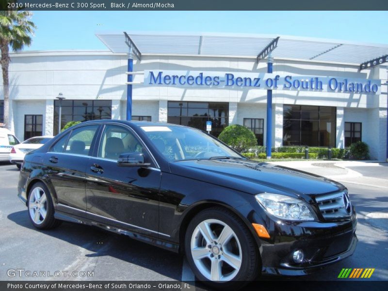 Black / Almond/Mocha 2010 Mercedes-Benz C 300 Sport