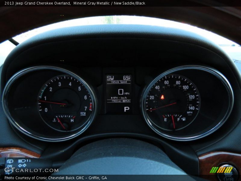 Mineral Gray Metallic / New Saddle/Black 2013 Jeep Grand Cherokee Overland