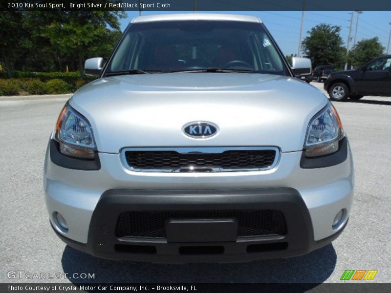 Bright Silver / Red/Black Sport Cloth 2010 Kia Soul Sport