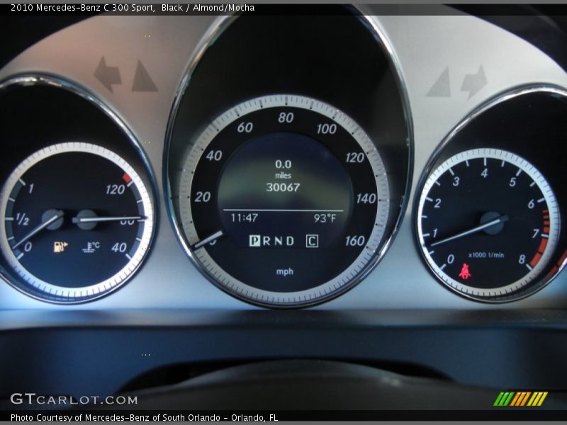 Black / Almond/Mocha 2010 Mercedes-Benz C 300 Sport