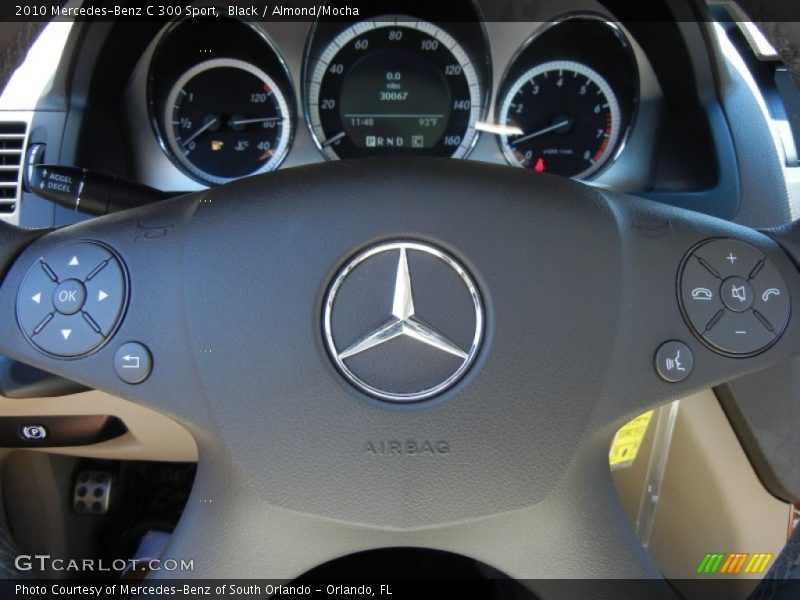 Black / Almond/Mocha 2010 Mercedes-Benz C 300 Sport