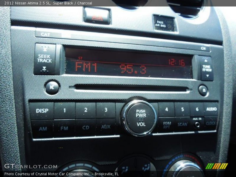 Super Black / Charcoal 2012 Nissan Altima 2.5 SL