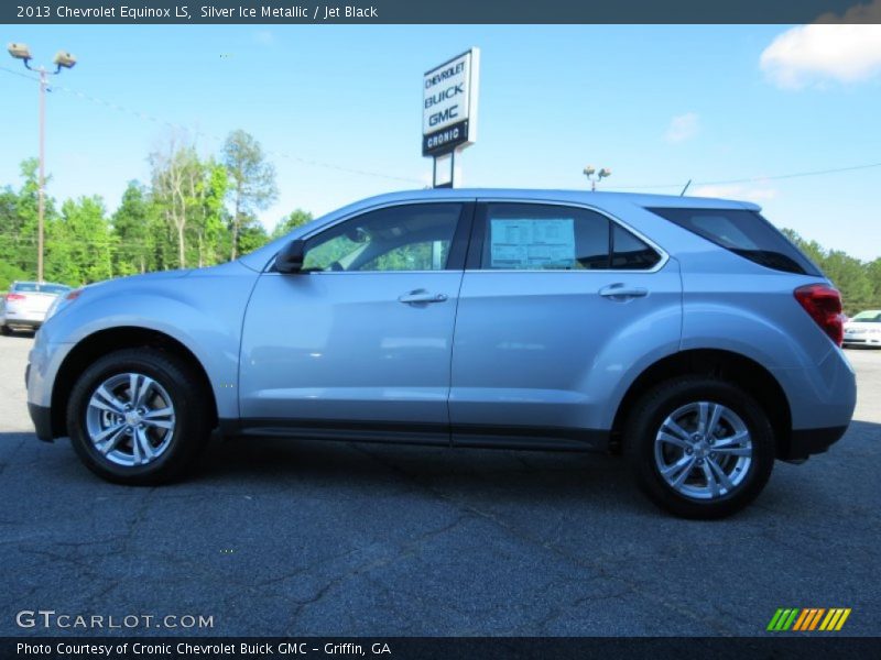 Silver Ice Metallic / Jet Black 2013 Chevrolet Equinox LS