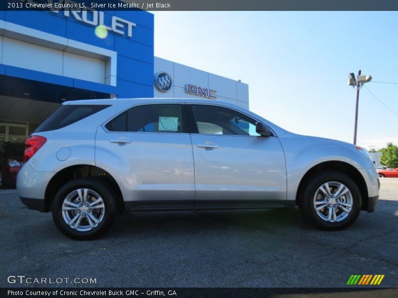 Silver Ice Metallic / Jet Black 2013 Chevrolet Equinox LS
