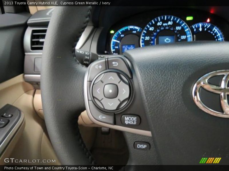 Cypress Green Metallic / Ivory 2013 Toyota Camry Hybrid XLE