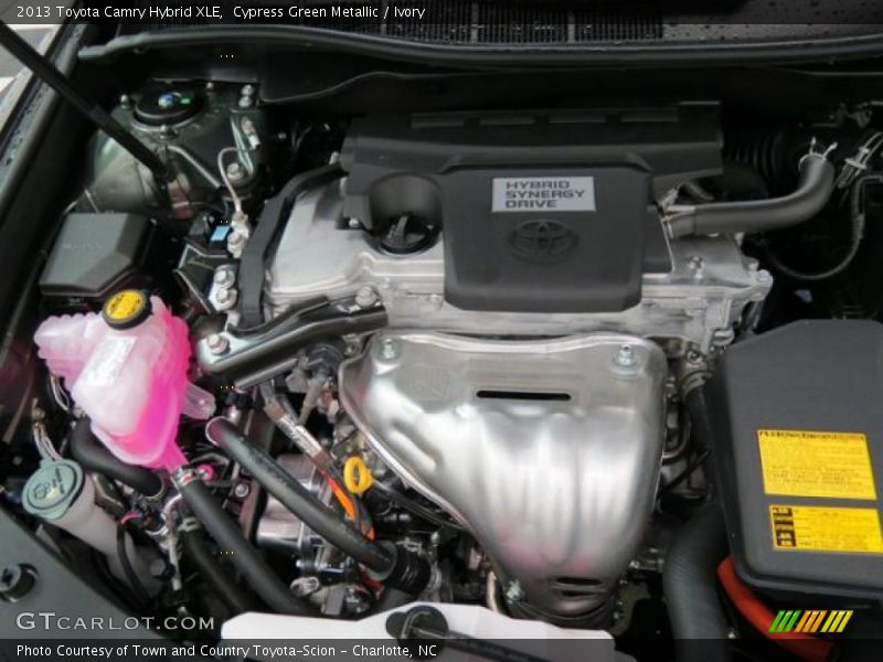 Cypress Green Metallic / Ivory 2013 Toyota Camry Hybrid XLE