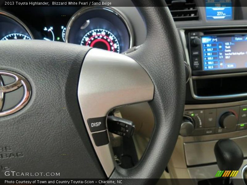 Blizzard White Pearl / Sand Beige 2013 Toyota Highlander