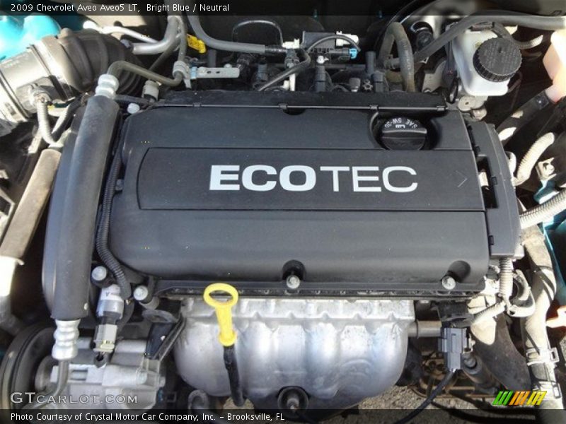  2009 Aveo Aveo5 LT Engine - 1.6 Liter DOHC 16-Valve VVT Ecotec 4 Cylinder