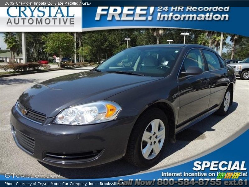 Slate Metallic / Gray 2009 Chevrolet Impala LS